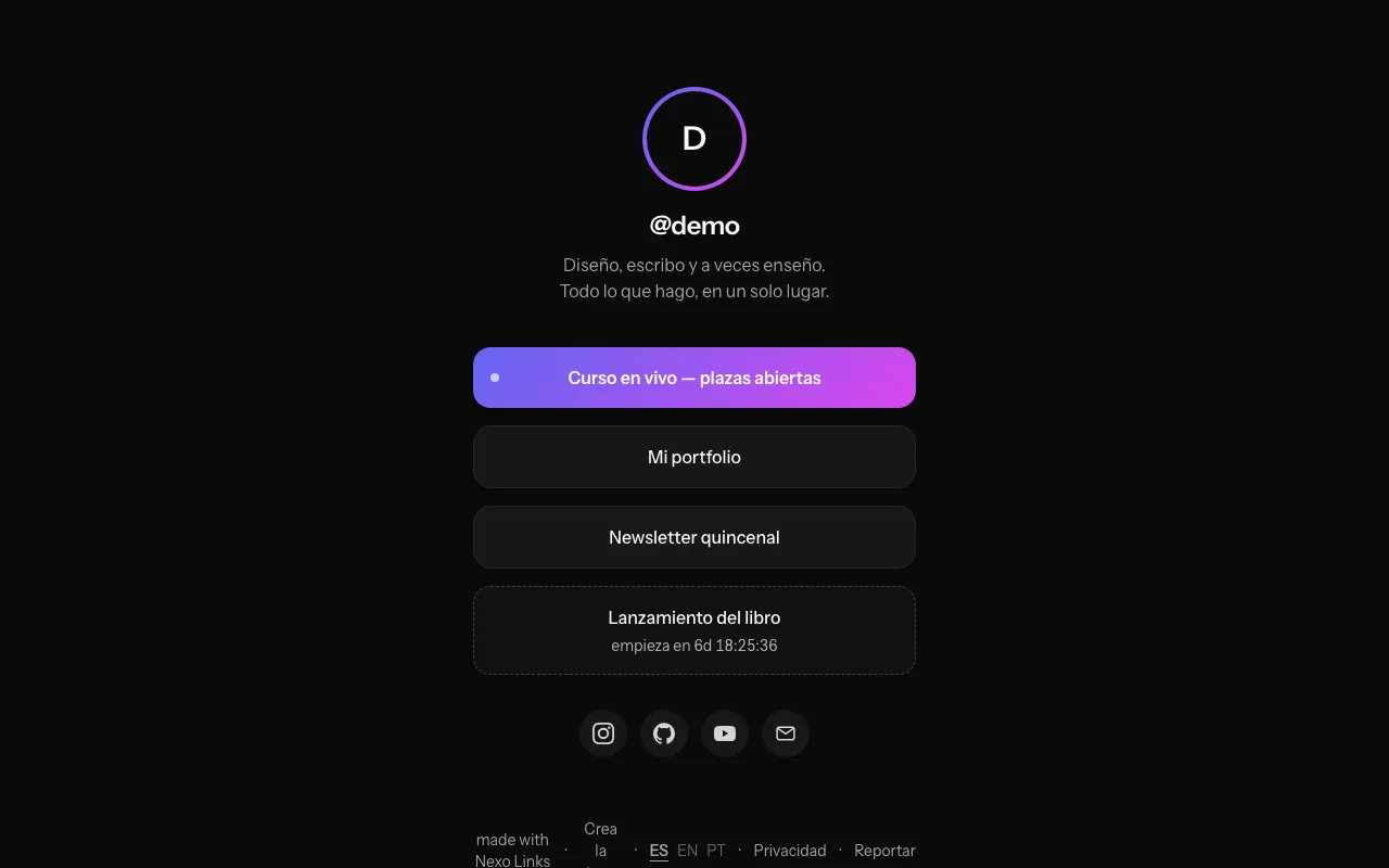 2 — Comparte tu página