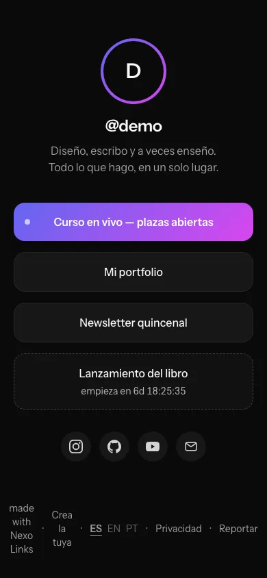 2 — Comparte tu página